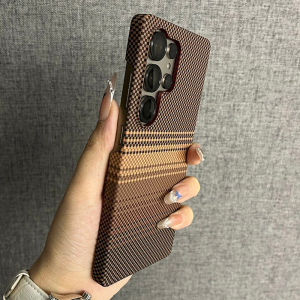 Ultra Slim Carbon Fiber Pattern For Magsafe Case For Samsung S26 S25 S24 S23 S22 Ultra Plus FE Magnetic Charging Hard PC Cover