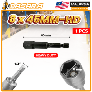Nasara 1 Pcs Magnetic Nut Driver Hex Shank Drill Bit Socket Adapter Nut Bolt Driver Power Tool Screwdriver Bit