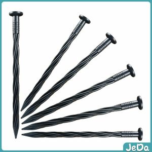 JeDa หมุดยึดผ้าคลุมวัชพืช แพคละ 10 ชิ้น หมุดปักผ้าคลุมดิน ความยาว 20 ซม. วัสดุแข็งแรง Plastic Spikes