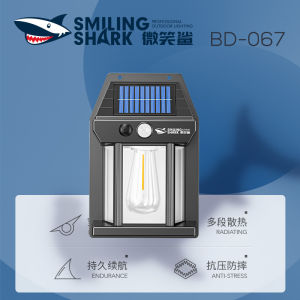 Đèn Tường Sân Vườn Smiling Shark BD-067 – Tự Động Bật Tắt Sạc Năng Lượng Mặt Trời Bền Đẹp Chống Nước