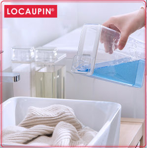Locaupin Laundry Detergent Dispenser Liquid Laundry Soap Containers &Fabric Softener Dispenser for Laundry Organizatior