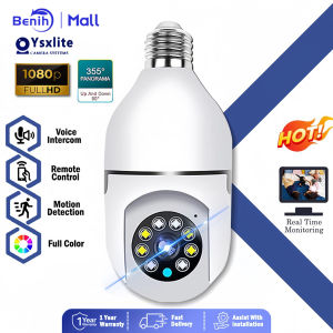 E27 1080P Kamera CCTV Wifi Terhubung ke Ponsel Kamera Bohlam CCTV dengan Kamera Keamanan Cerdas Suara Nirkabel Benih