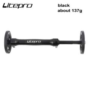 New Litepro For Brompton Bearing Easywheel Extension Bar Widening And Thickening Easy Wheel Rear Racks Telescopic Rod