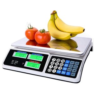 JIAHE Timbangan Buah Harga Digital Scale Pricing Dual LCD Display 40kg - 525 - White