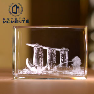 【Ready Made】3D Souvenir Singapore MBS【金沙】Merlion【鱼尾狮】FREE One Logo And Text Engraving ART053