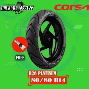 Ban Motor Matic // CORSA R26 PLATINUM 80/80 Ring 14 TubelesS
