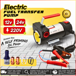 NEW COD Kaiser Pompa Transfer Sedot Oli Minyak Bensin Solar 12V Diesel Oil Pump Electric Fluid 200W