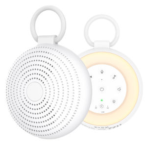 Brifit Máy tạo tiếng ồn trắng di động máy ngủ Bluetooth không dây với 24 âm thanh êm dịu chức năng hẹn giờ pin sạc 2000mAh 7 loại đèn xung quanh chức năng ghi âm 180 giây điều chỉnh âm lượng phù hợp cho trẻ sơ sinh trẻ mới biết đi và người lớn