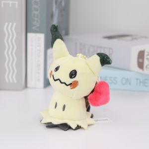 Nguyên bản Pokemon Eevee Móc khóa Peluche Đồ chơi dễ thương Snorlax Mew Clefairy Thú nhồi bông Chìa khóa sang trọng Mimikyu Snom Mặt dây chuyền Búp bê 2026