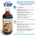 Memor Eyes Schoolers Gold Syrup 120ml Brain & Eye Supplement Memory Enhancer for Kids Plus DHA Vitamins. 