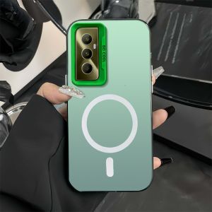 สำหรับปลอก realme C65 4กรัม realme C63 realme C61ศัพท์กรณีฮาร์ดกรณี TPU ป้องกันเรียบกันกระแทกปกการออกแบบใหม่ความงามไร้สายแม่เหล็กที่น่าสนใจ cybswx01