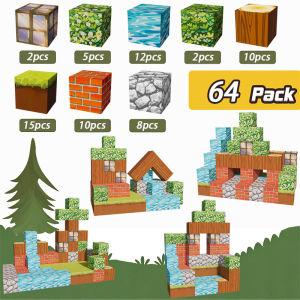 New My Magnetic Building Blocks World Childrens Construction Scene Game Peripheral Set Magnetic Educational Toys