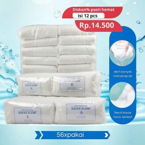 Isi 12 pcs Kapas Alami Reffil Zerni Filter Water Penyaringan Air