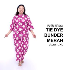 Tie Dye Big Size / One Set Jumbo / Setelan Big Size Tidur Busui / Tie Die Lengan 3/4 / Tie Dye Jumbo Rayon / Setelan Tidur Big Size / Setelan Tidur Jumbo / Setelan Piyama Big Size / Setelan Piyama Jumbo / Setelan Panjang Jumbo / Setelan Panjang Big Size