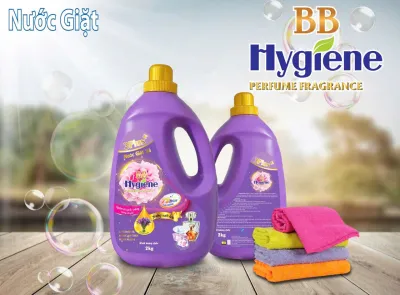 Combo 2 Can Nước Giặt Xả Hygiene BB Hàng Việt Nam Công Nghệ 3D Thái Lan đậm đặc lưu hương lâu hơn Can 2kg Siêu Tiết Kiệm