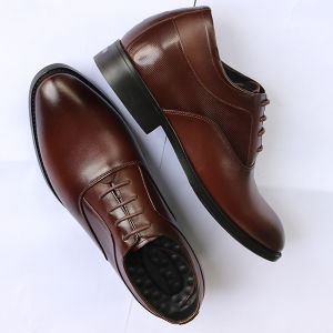 Giày Tây Nam Tăng Chiều Cao Da Bò Mã GC02 Tăng Cao 6.5 Cm