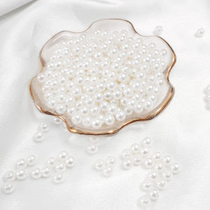 ลูกปัดมุกเทียม ABS โรงงานพลังน้ำสูงแวววาวแบบ DIY กิ๊บติิดผมสสารมุกเทียมเป็นมิตรต่อสิ่งแวดล้อมลูกปัดกระจัดกระจายไข่มุกโรงงานพลังน้ำ