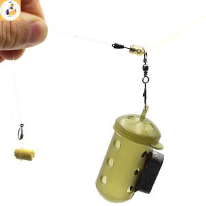 EOY 30pcs Fishing Tackle Connector Feeder Fishing Accessories Swivel Snaps For Carp Carp Fishing Quick Change Feeder Swivels Method