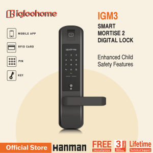 IGM3 - IGLOOHOME- SMART MORTISE 2 DIGITAL DOOR LOCK (FREE INSTALLATION + 3 YEARS  PART WARRANTY)