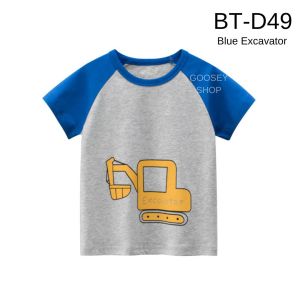 Boy Tshirt Top Tee Car Vehicle Truck Plane Digger Fireman Bus SG Stock