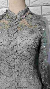 set kebaya pesta kebaya brukat ibu hajat kebaya brukat ibu besan + slendang