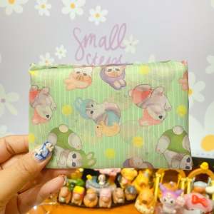 ถุงผ้าลดโลกร้อน ถุงผ้า Shopping Bag - พกง่าย ใส่ของได้เยอะ - ขนาดกระเป๋า 40*58 cm. ขนาดพับเก็บ 11*15 cm.