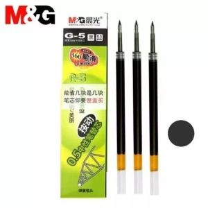 Hộp 12 cây bút ký gel nước xoay 360 độ M&G K35 ngòi 0.5mm ruột G5 thay thế