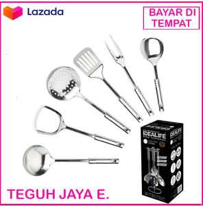 IDEALIFE IL-173 Kitchen Utensils Set Spatula Alat Masak Spatula Stainless IL-173