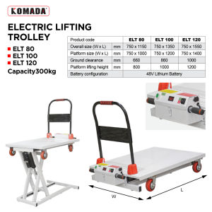 TTF RACK™ Electric Lifting Trolley Multi-function Hydraulic Automatic Trolley High load-bearing (ELT Series)