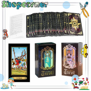 78Pcs Tarot Cards Rider Waite Holographic Classic Tarot Sealed Deck Divination English Version Oracle