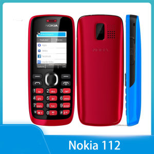 For Nokia 112 Original Unlocked Dual Sim Card English Keyboard Mobile Phone