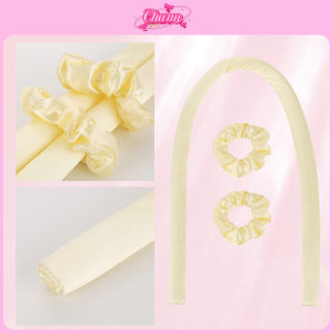 CHARM Alat Pengeriting Tanpa Pemanasan/ Satin Heatless Curling Set / Pengeriting Rambut untuk Tidur / Tidak ada kerusakan rambut Pita Pengeriting Rumah DIY