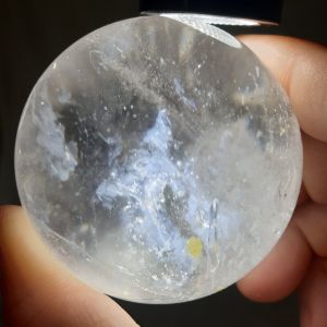 Natural White Hematoid Crystal Ball/天然白胶花水晶球/彩虹白水晶球胶花共生水晶球