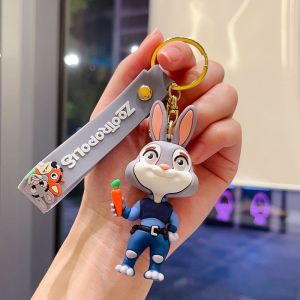 Joyncleon Zootopia thỏ Judy Keychain Mặt treo hoạt hình dễ thương động vật thành phố nhân vật Charm Gắn Túi cho các cặp vợ chồng và trẻ em