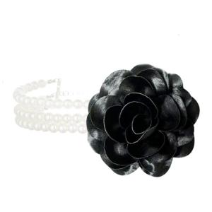 Classical Floral Beads Necklace Adjustable Length Elegant with Secure Fastener Office to Evening Wear Essential
