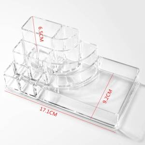 พร้อมส่งในไทย กล่องอะคริลิคจัดเก็บเครื่องสำอางค์ อะคริลิค อเนกประสงค์ จัดระเบียบ ของใช้ผู้หญิง