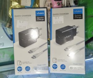 USB Adapter Vivan C20C 20W 3A Fast Charging Quick Charger