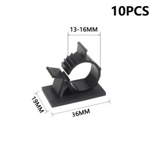 10 Pcs Klip Kabel Tempel Fleksibel Klem Kabel Tie Flexible Cable Clip Clamp