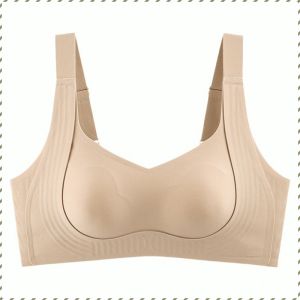 ชุดชั้นใน ไม่มีร่องรอย อารมณ์สีดําและบางเบา รวบรวมและสนับสนุน หน้าอกใหญ่ดูเล็กลง ปิดหน้าอกเสริม