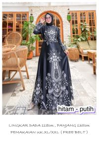 Gamis Jumbo Satin Bkk Terbaru / Dress Shania Maxi