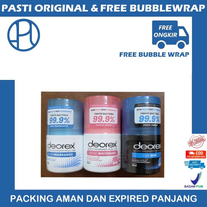 DEOREX BODY ODORIZER ROLL ON 45 ML Membantu Mengurangi Bau badan dan ...