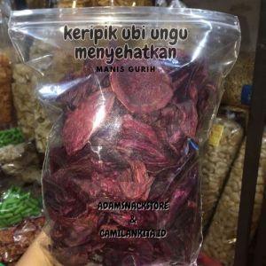 KERIPIK UBI UNGU 200GR DAN 500GR /CRISPY SEHAT GURIH