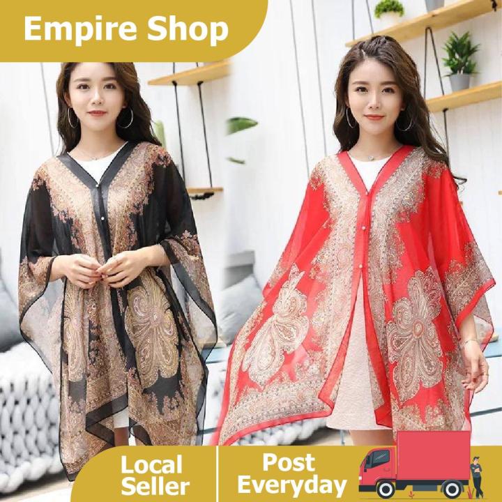 Bow Baju Shawl Batik Silk Scarf Baju Cantik Women Scarf Baju Batik