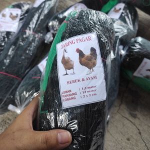 jaring pagar ukuran 13x13 meter lubang 2x2 bisa untuk pagar ayam pagar bebek pagar tanaman dll