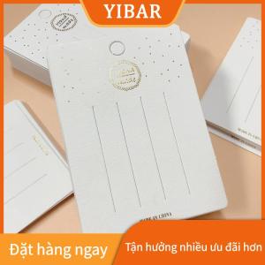 YIBAR 50 cái màu trắng dễ thương kẹp tóc thẻ đính bao bì tóc hiển thị tông tóc Clip