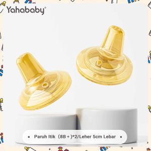 YAHABABY Botol Susu PP Premium Leher Lebar 50MM Anti-Kembung Set 3-in-1 untuk Pembiakan Asi & Formula