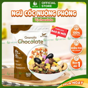Ngũ Cốc Nướng Phồng Tăng 80% Đủ Vị Mix Sữa Chua Ăn Kiêng Befresco 500G (Việt Thái Organic)