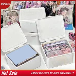【COD】🔥🔥🔥 Korean Transparent Storage Box Blind Box Card Photocard Storage Box Photo Card Organizer Classification Flip Box