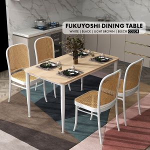 F&F: FUKUYOSHI 4-Seater Dining Table Set/dining table/meja makan 4 kerusi
