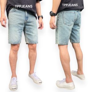 TPPJEANS Shorts Denim กางเกงยีนส์ขาสั้นชาย ทรงปกติ ความยาวเหนือเข่า สียีนส์ฟอกซีด ทรงสวย ใส่สบาย Size 28-38 รับชำระปลายทาง